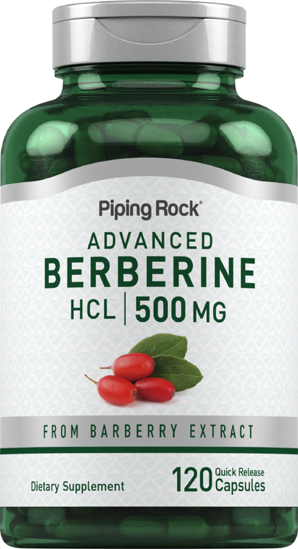 Berberine HCL, 500 mg, 120 Quick Release Capsules Berberine HCL, 500 mg, 120 Quick Release Capsules