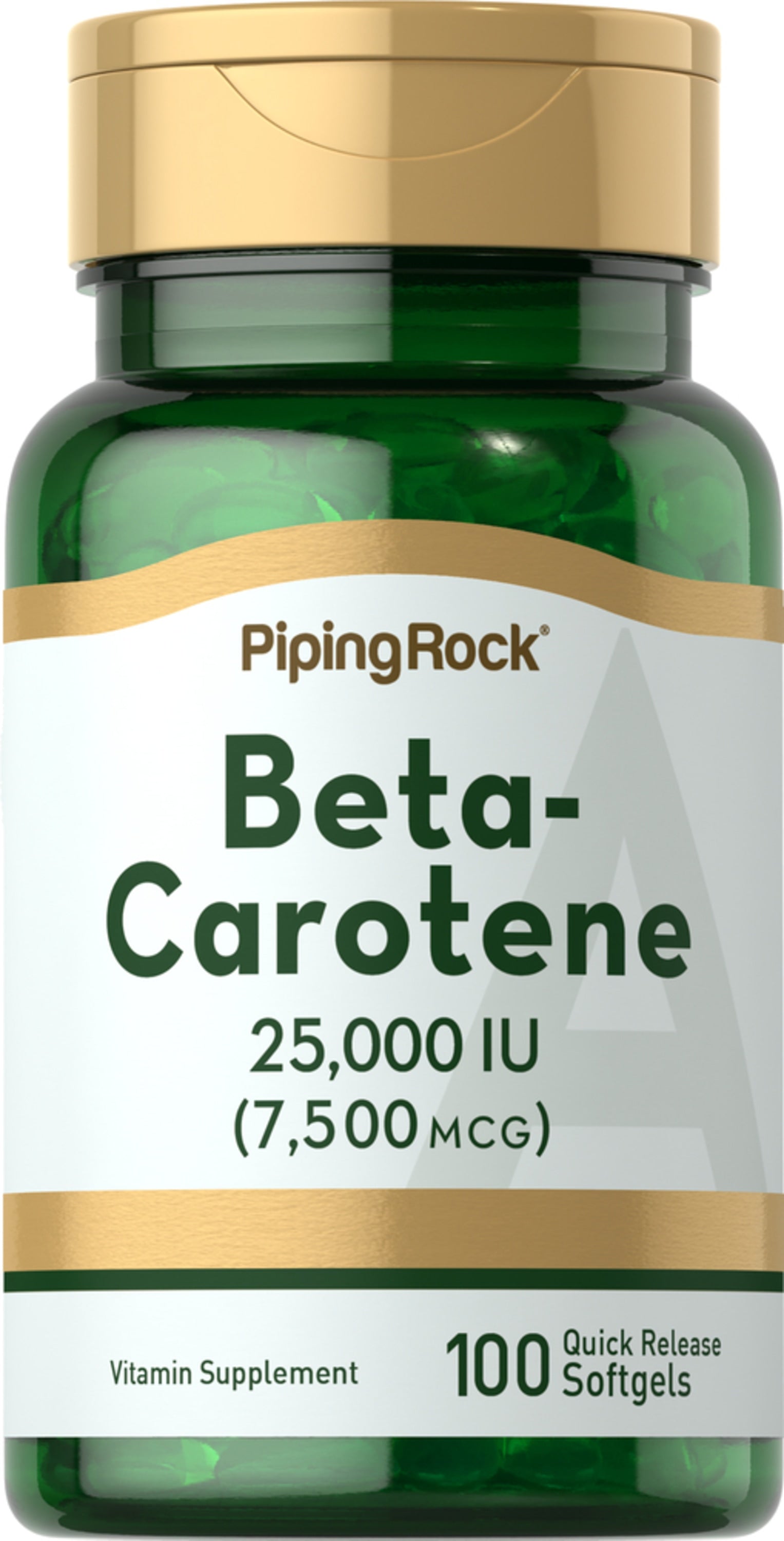 Beta Carotene (Vitamin A), 25,000 IU, 100 Quick Release Softgels