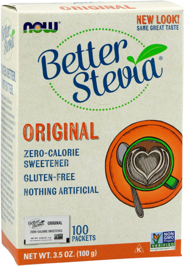 Better Stevia (Original) 100 Packets, 3.5 oz (100 g) Box