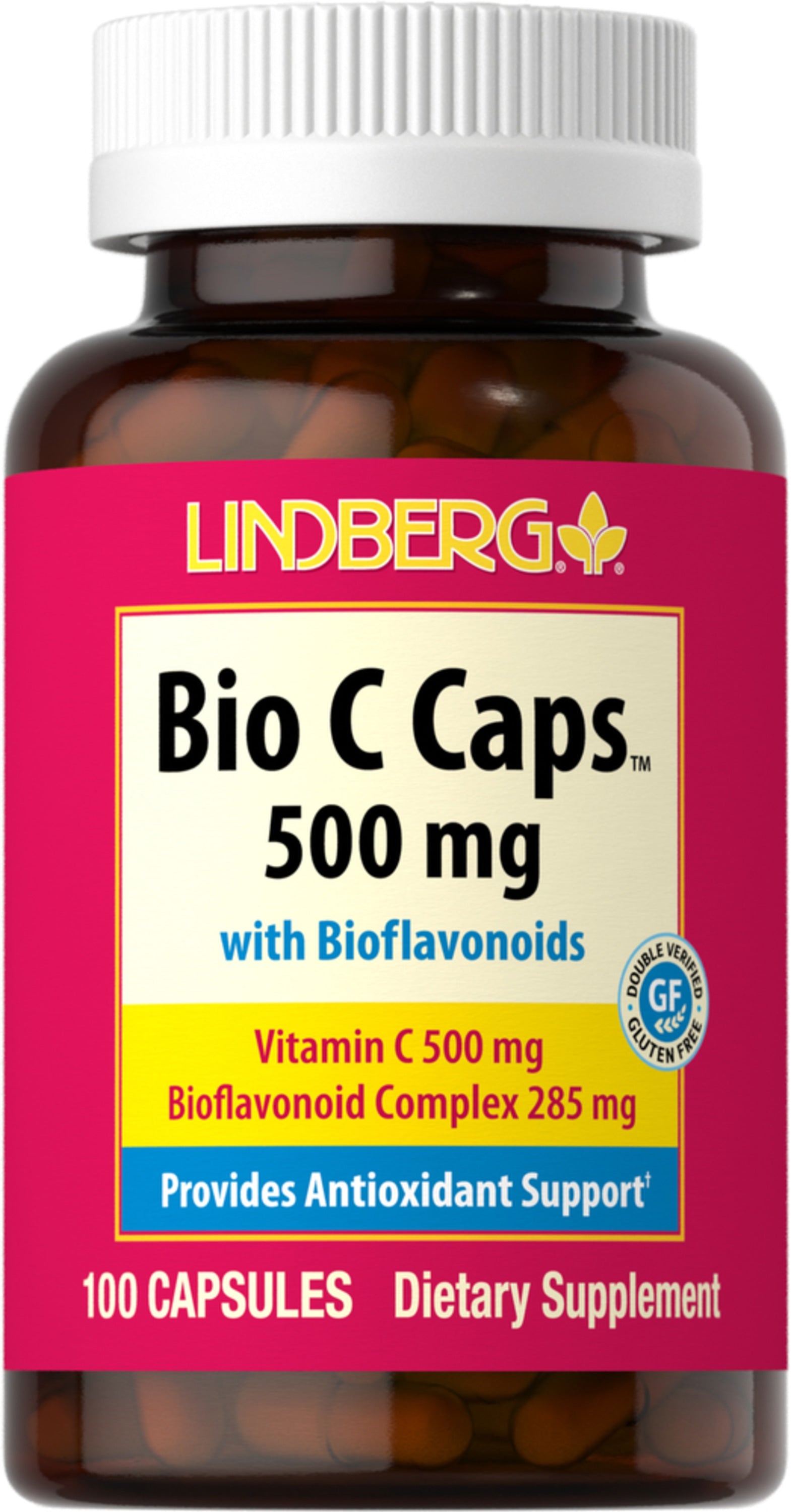 Bio C Caps 500 mg with Bioflavonoids, 100 Capsules