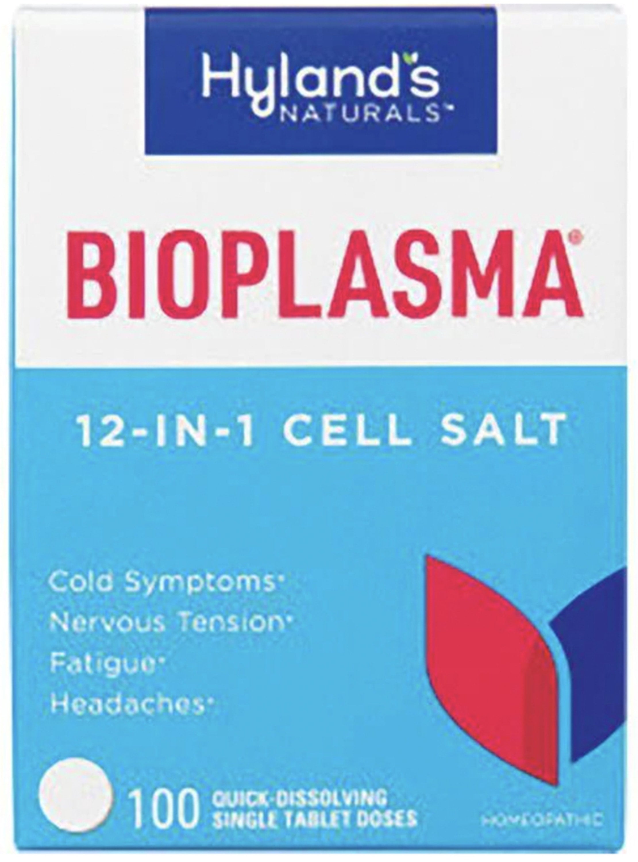 Bioplasma 6X Homeopathic for tension, fatigue, headaches, 100 Quick Dissolving Tablets