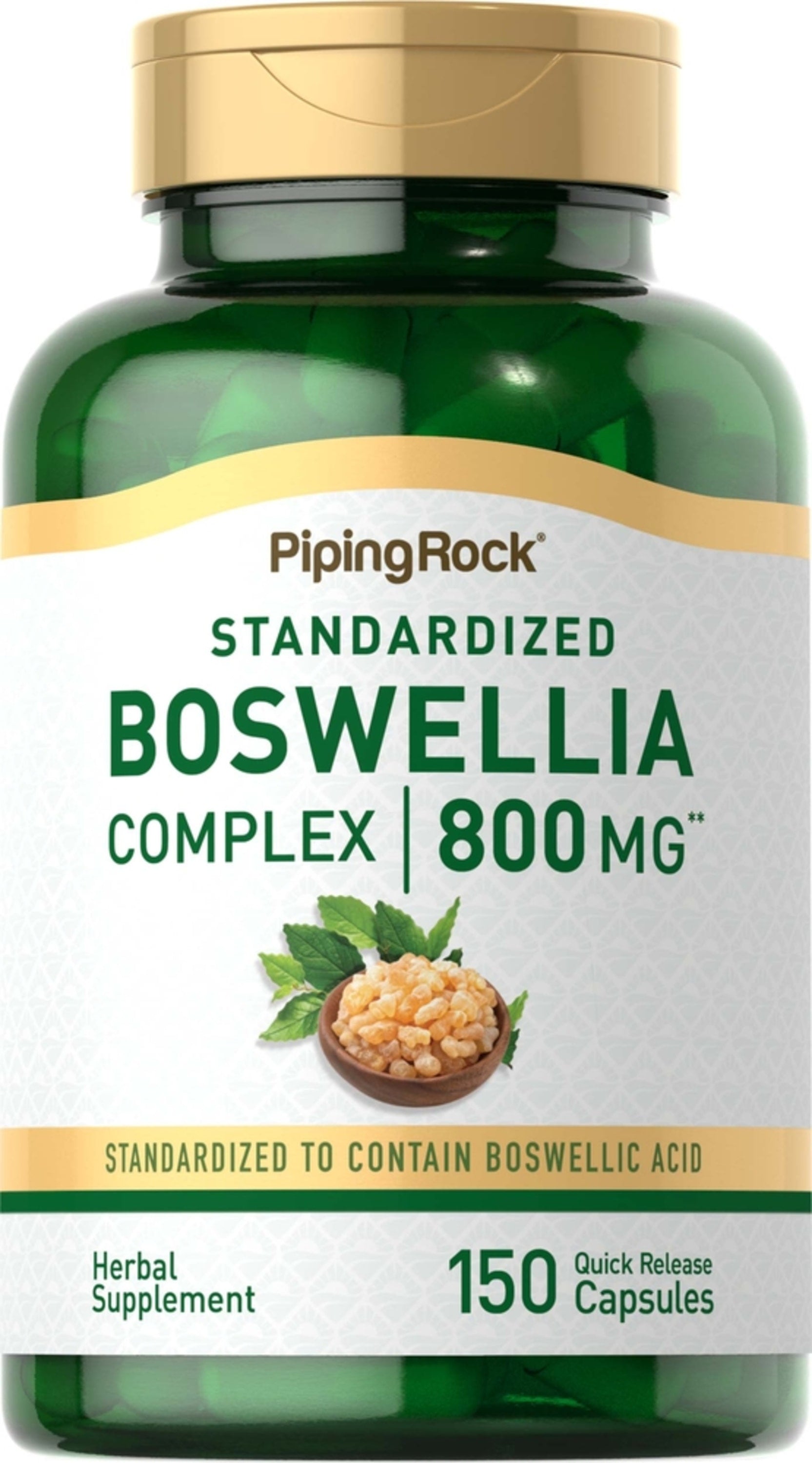 Boswellia Serrata Standardized Complex, 800 mg, 150 Quick Release Capsules