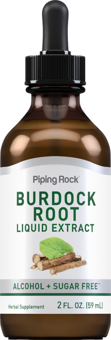 Burdock Root Liquid Extract Alcohol Free, 2 fl oz (59 mL) Dropper Bottle