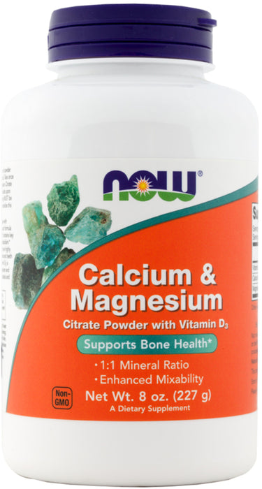 Calcium Citrate & Magnesium plus D3 Powder, 8 oz (227 g) Bottle