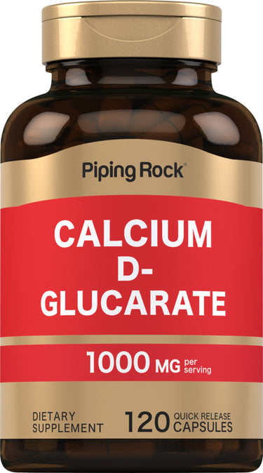 Calcium D-Glucarate, 1000 mg (per serving), 120 Quick Release Capsules