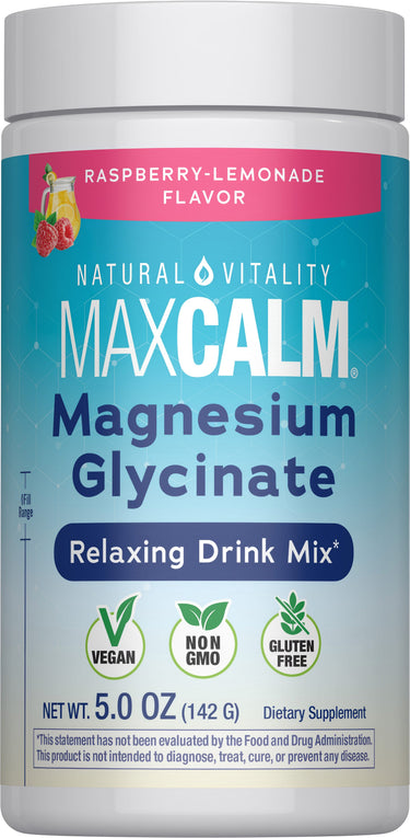 CALM Magnesium Glycinate Raspberry-Lemonade, 4 oz (113 g) Powder