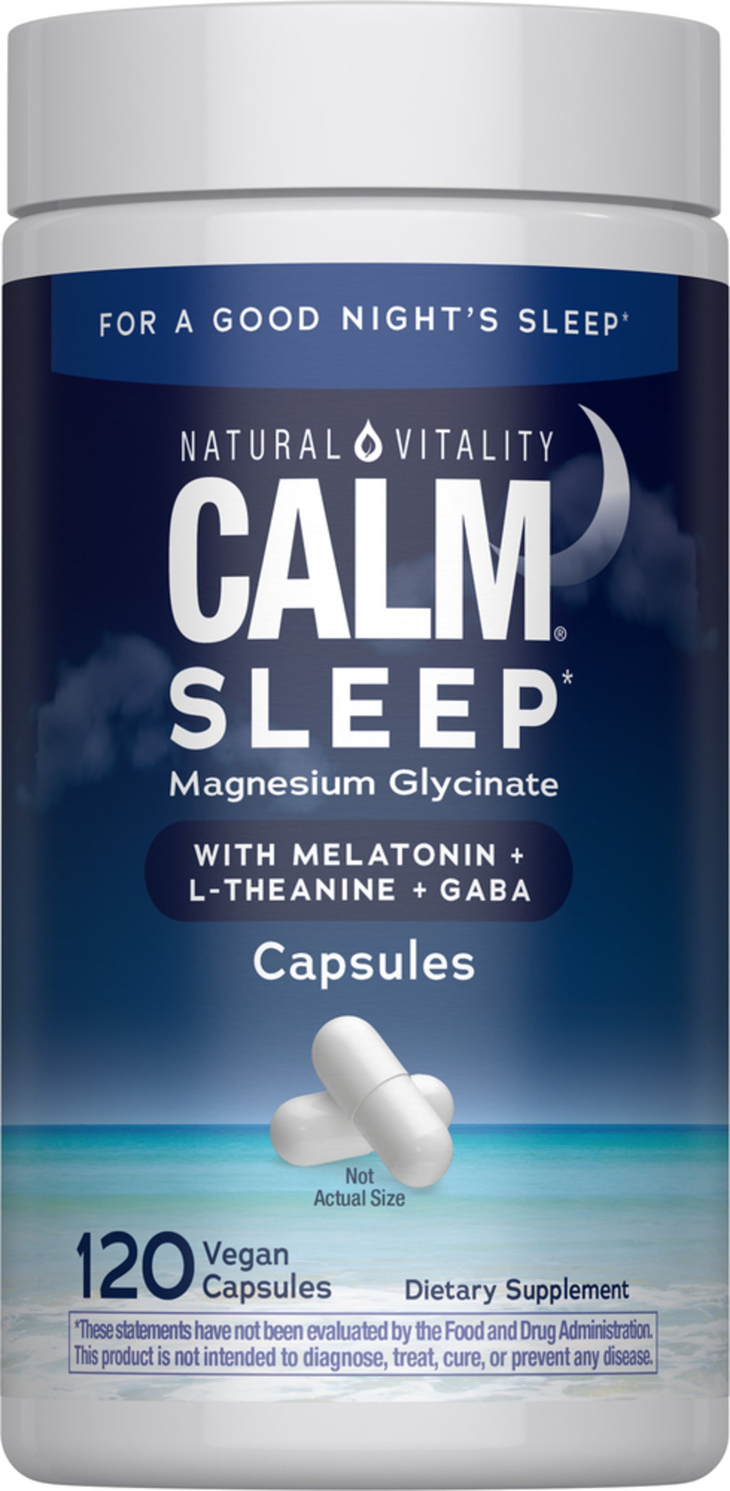 CALM Sleep with Melatonin, 120 Vegan Capsules