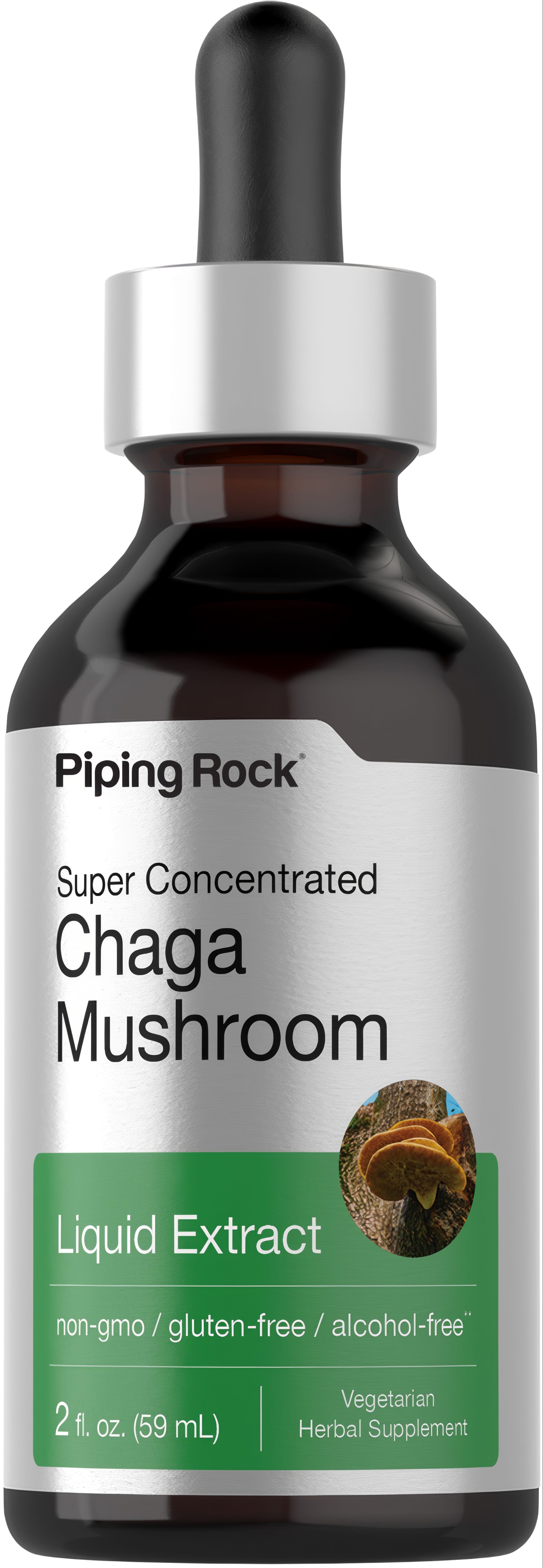 This is a 2 fl. oz. (59 mL) bottle of Super Concentrated Chaga Mushroom Liquid Extract.