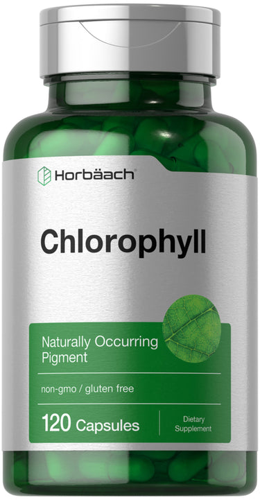 Horbäach Chlorophyll, a naturally occurring pigment, non-GMO and gluten-free, 120 capsules, dietary supplement.