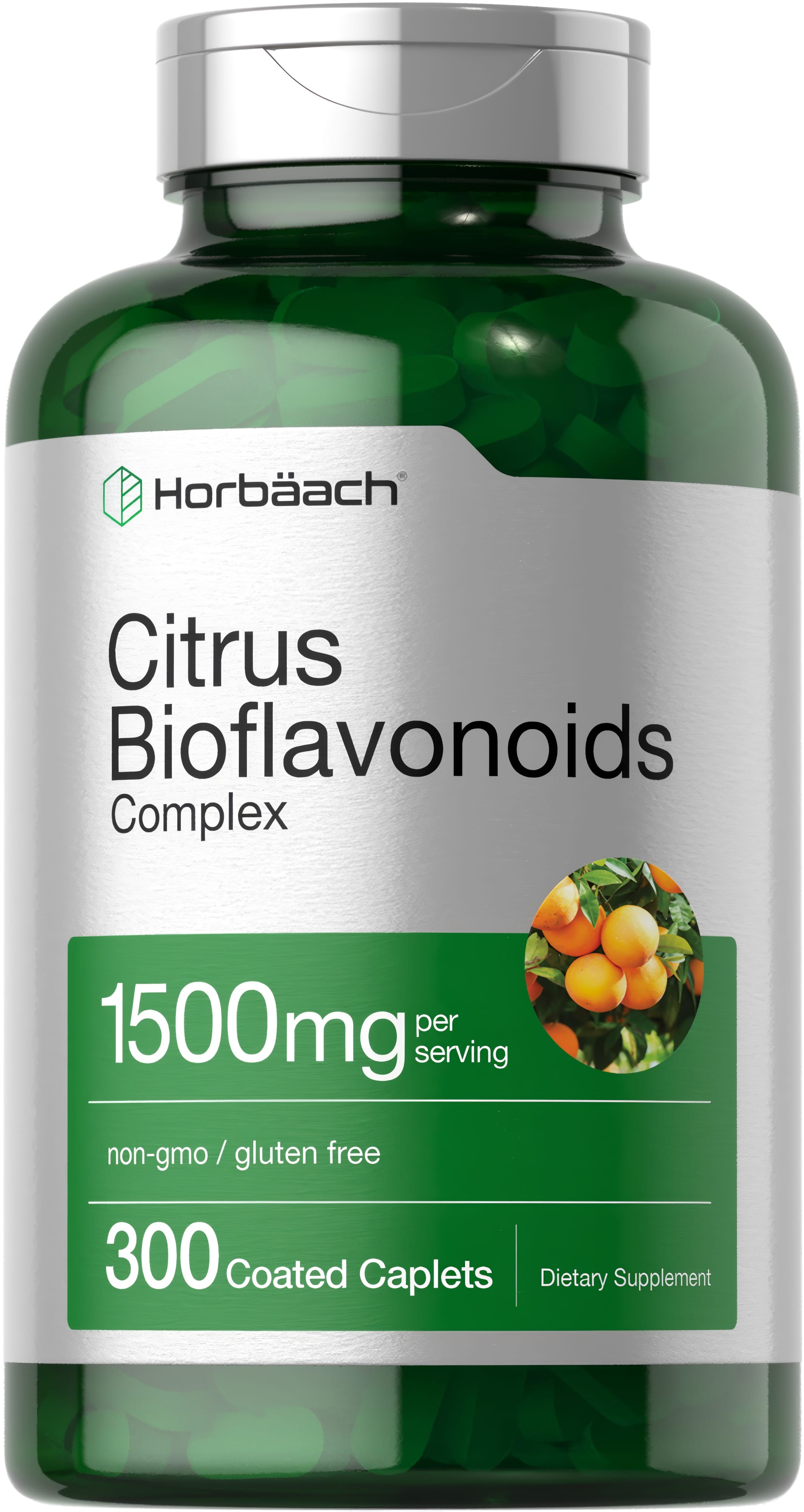 Citrus Bioflavonoids Complex, 1500 mg (per serving), 300 Coated Caplets