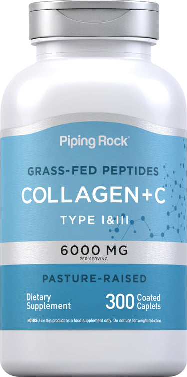 Collagen Type I & III, 6000 mg (per serving), 300 Caplets