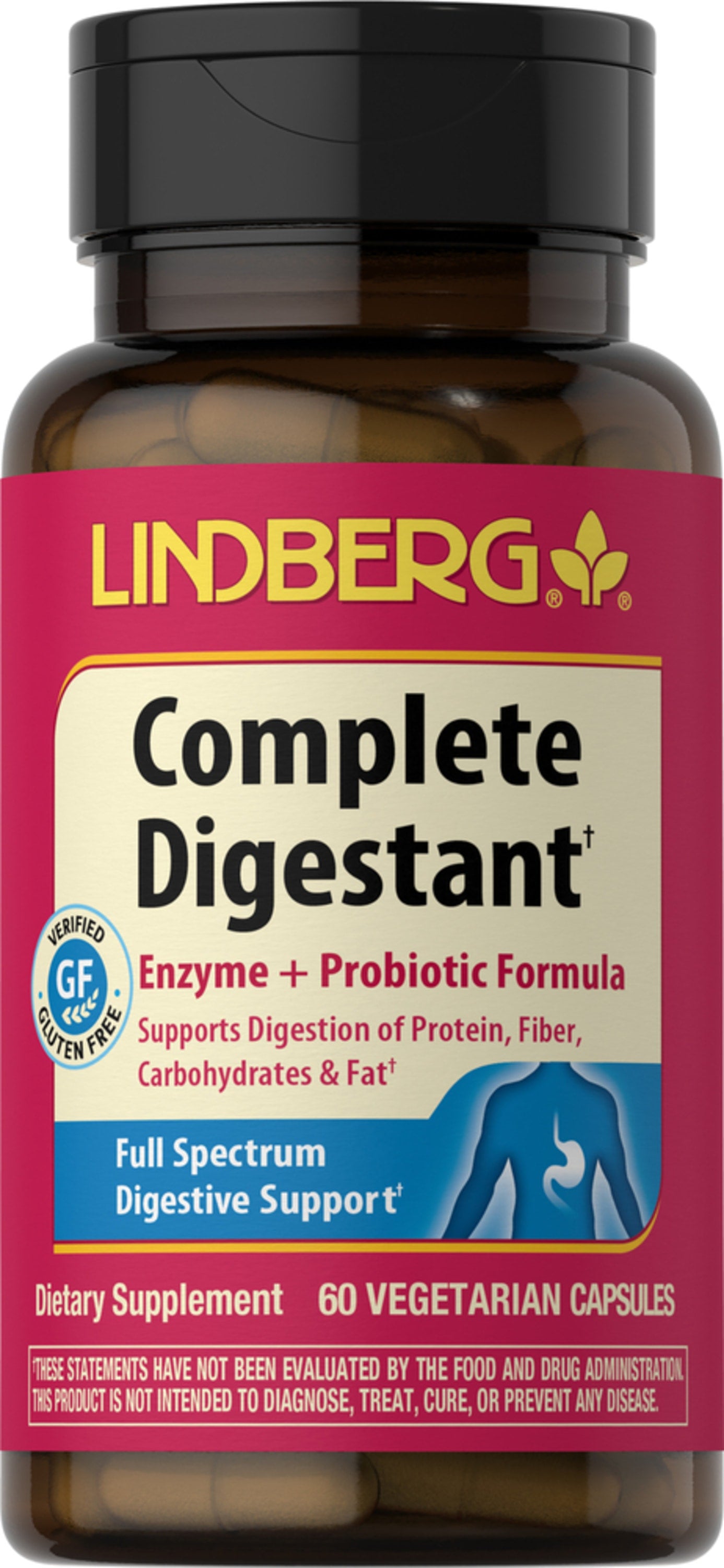 Complete Digestant Multi Enzyme + Probiotic, 60 Vegetarian Capsules