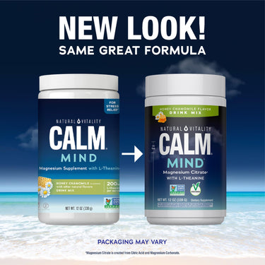 CALM MIND + L-Theanine Powder Honey Chamomile, 12 oz (339 g)