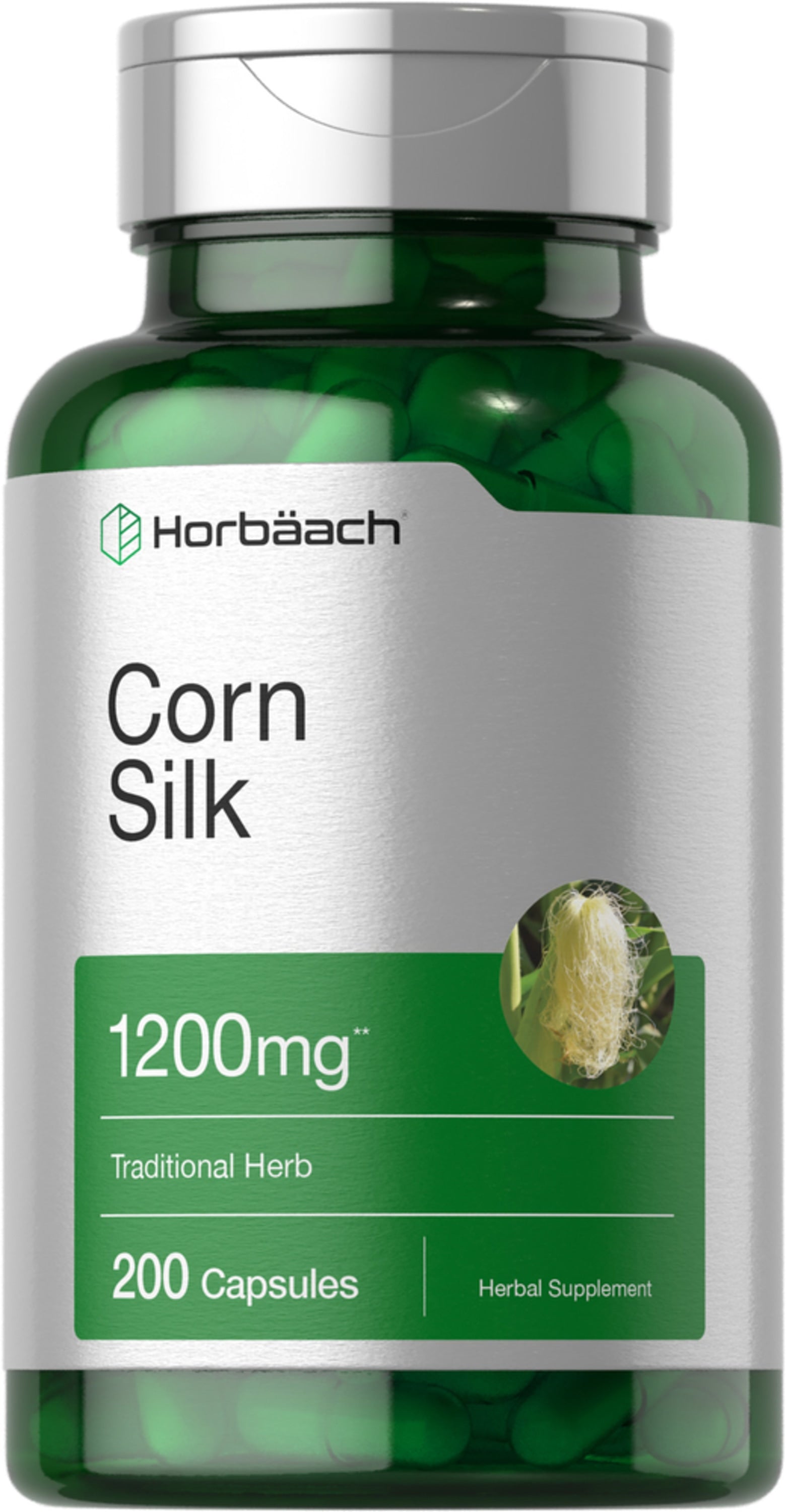 Corn Silk, 1200 mg, 200 Quick Release Capsules