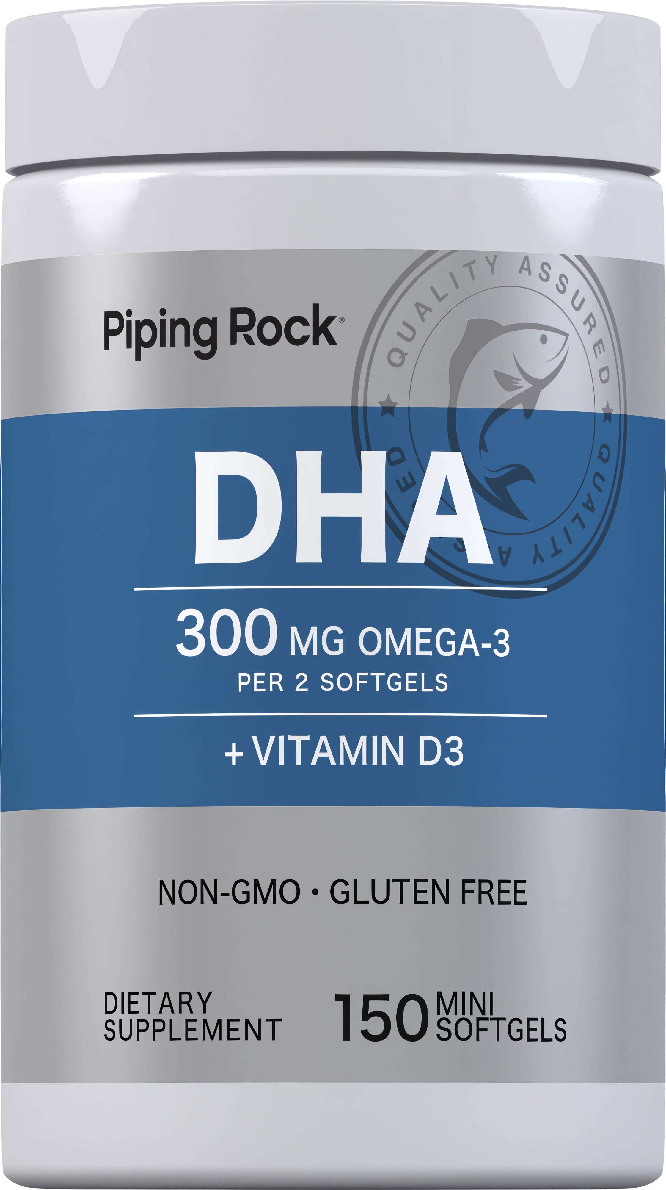 DHA 300 mg (per serving) plus Vitamin D3, 150 Mini Softgels