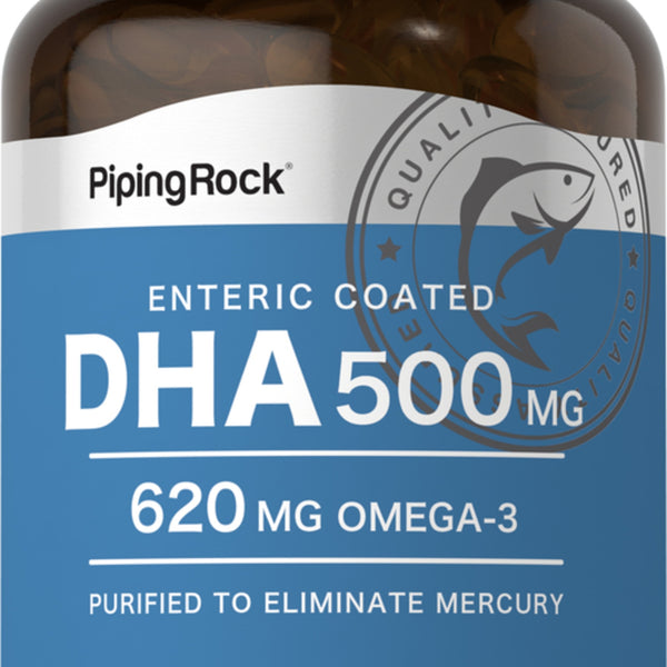 DHA Enteric Coated, 500 mg, 90 Quick Release Softgels