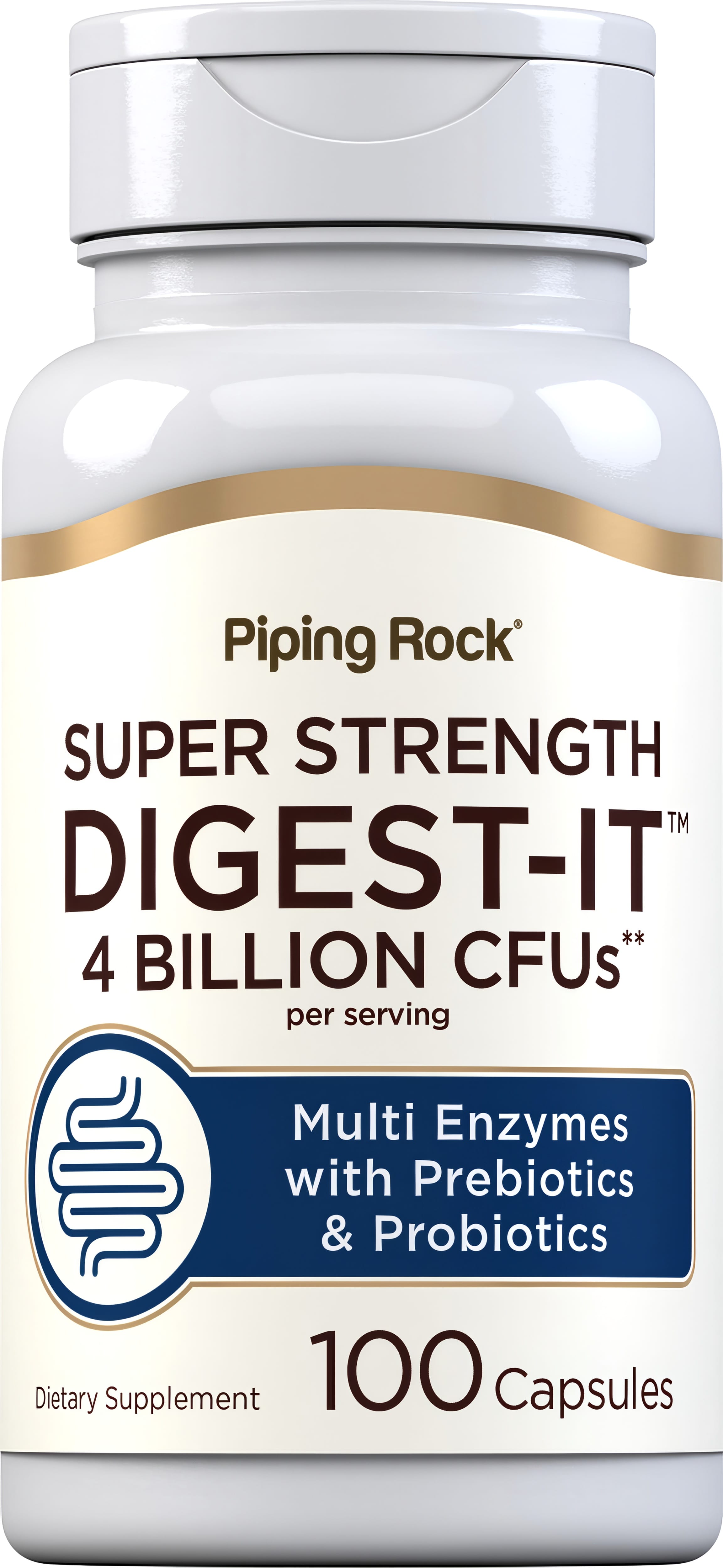 Digest-IT Multi Enzymes Super Strength with Probiotics, 100 Capsules