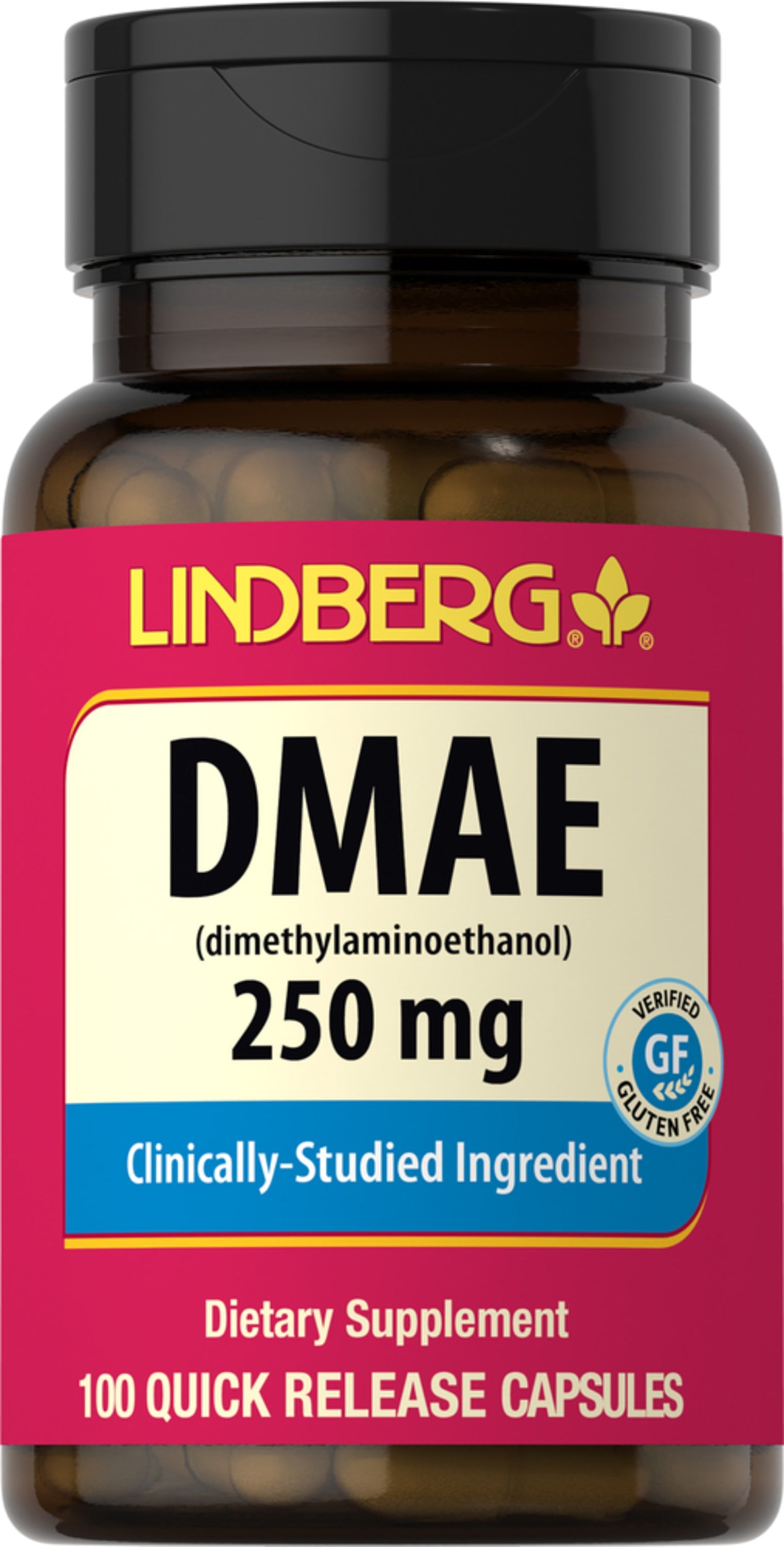 DMAE (Dimethylaminoethanol), 250 mg, 100 Quick Release Capsules