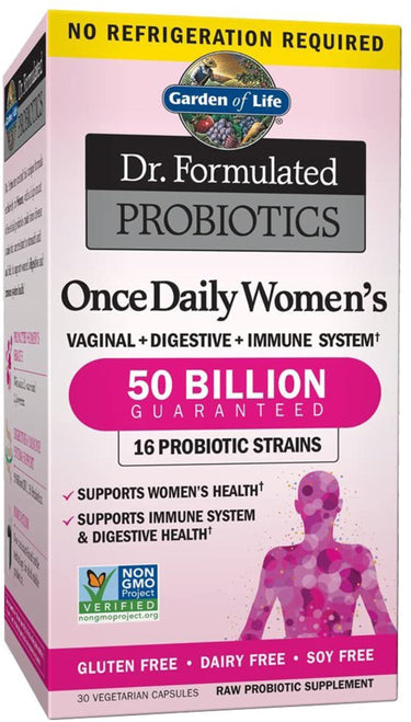 Dr. Formulated Probiotics Once Daily Women's, 50 Billion CFU, 30 Vegetarian Capsules