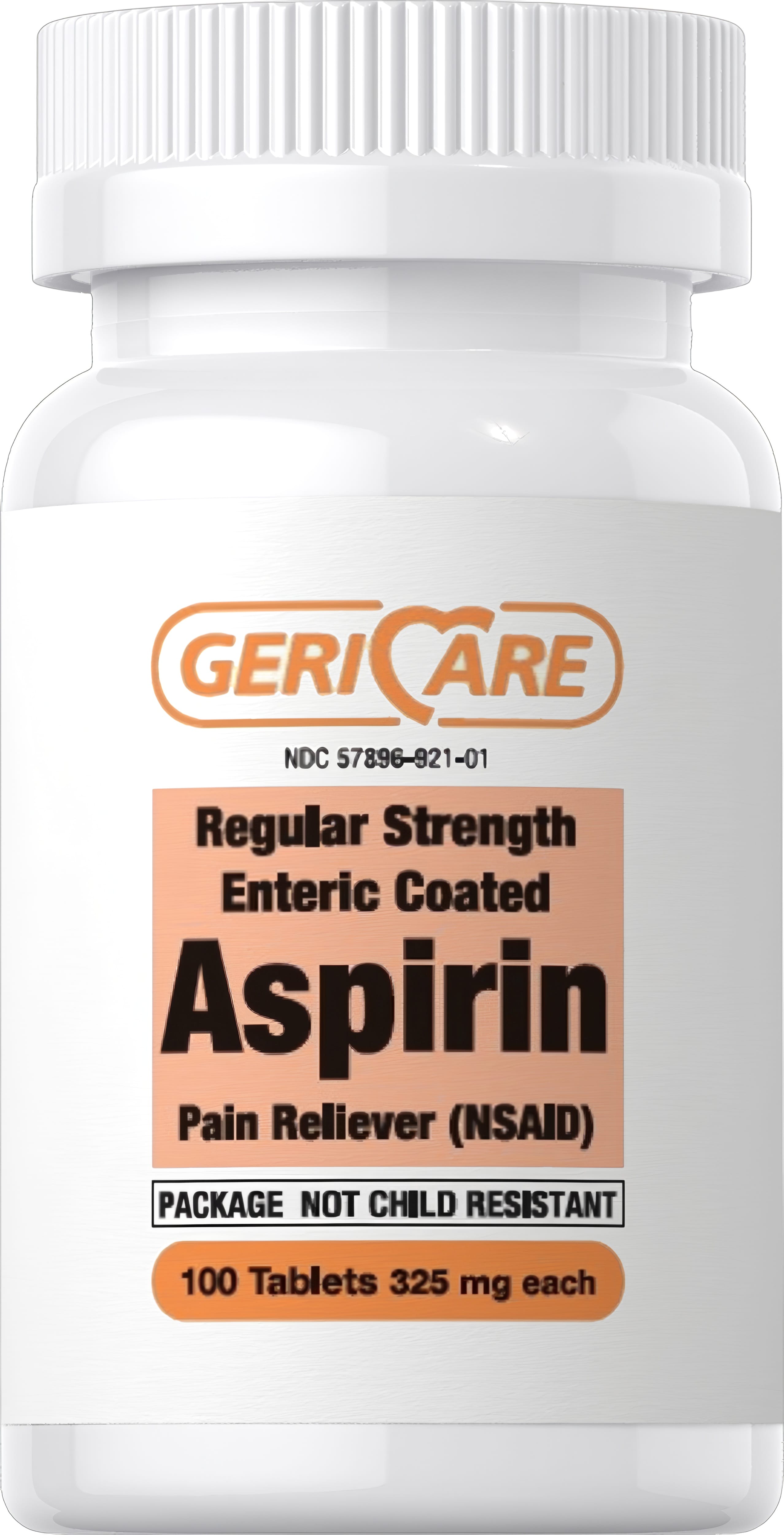 Enteric Coated Aspirin 325 mg, 100 Enteric Coated Tablets
