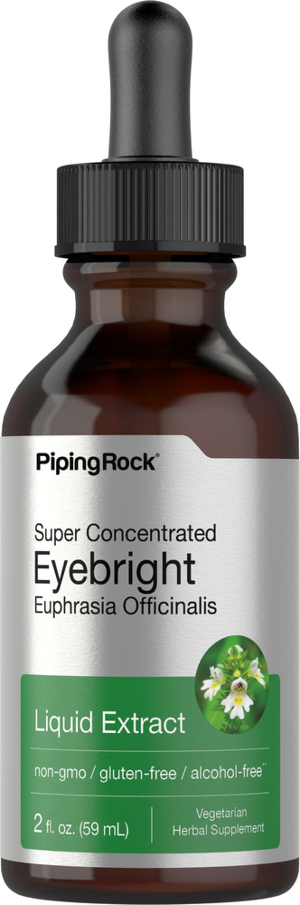 Eyebright Liquid Extract Alcohol Free, 2 fl oz (59 mL) Dropper Bottle
