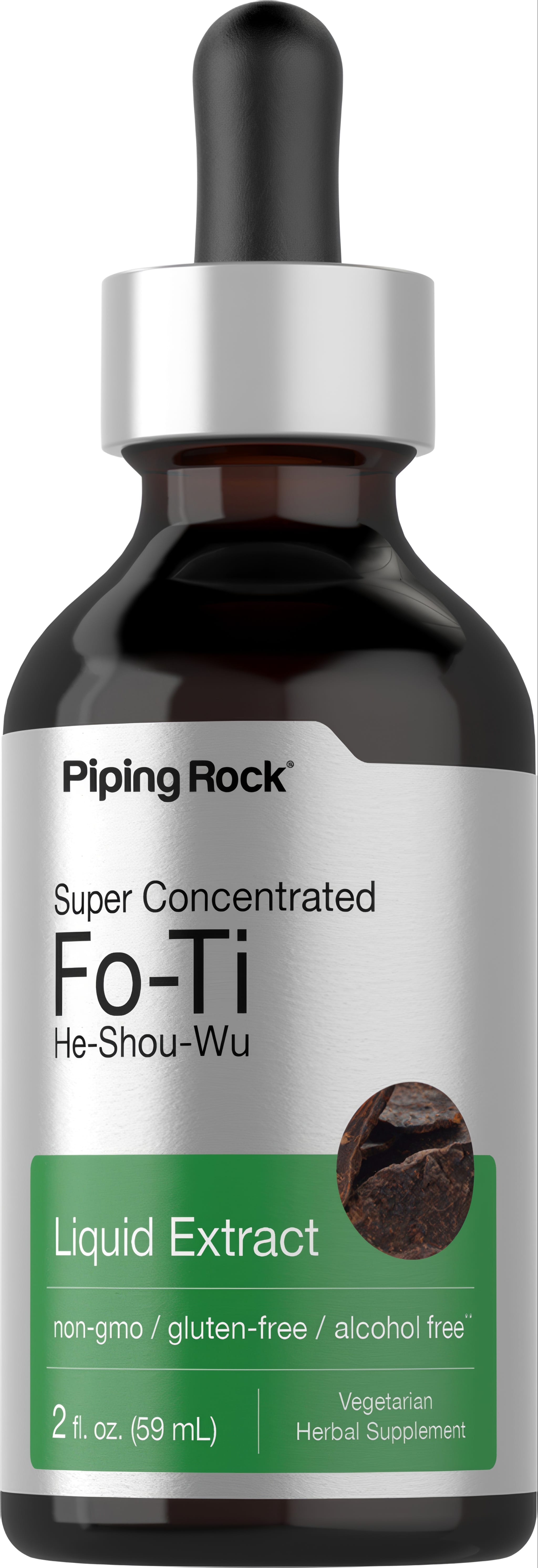 Super Concentrated Fo-Ti He-Shou-Wu Liquid Extract, 2 fl. oz. (59 mL) bottle displayed.