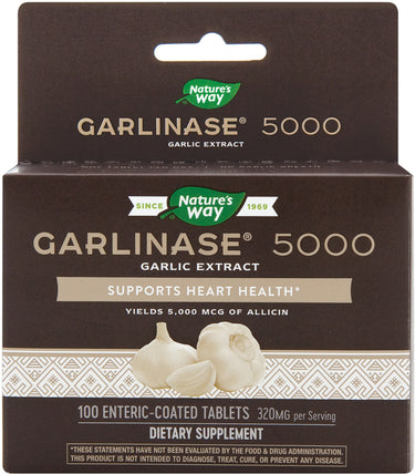 Garlinase 5000 Garlic Extract, 100 Enteric Coated Tablets