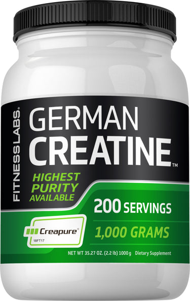 German Creatine Monohydrate (Creapure), 5000 mg (per serving), 2.2 lb (1000 g) Bottle