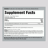 Supplement Facts for Green Lipped Mussel 750 mg Capsules, 120 count.