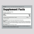 Supplement Facts for Kale 800 mg, 120 capsules bottle.