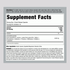 Supplement Facts panel for FL AminoFit 180 Capsules, detailing nutritional information and ingredient list in a structured format.