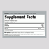 Supplement Facts panel showing details for Malic Acid 800 mg, available in a bottle of 100 capsules.