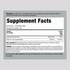 Supplement Facts panel for B12 2500+ with Folic Acid 400mcg Lozenges, 120 count.