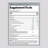 Supplement Facts for CL Ultra Joint Support, 1 lb (454 g) powder.
