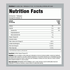 The Supplement Facts panel for Organic Flaxseed Oil, 16 oz.