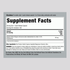 Label showing supplement facts for Pygeum Stand Ext 100 mg Capsules, 240 count.