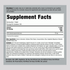 DHEA supplement facts panel for a bottle of 250 tablets with 25 mg per tablet.
