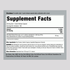 Supplement Facts for Pine Bark Extract 1500 mg, 180 capsules.