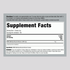 Supplement Facts label for MSM Powder, 600 g container, detailing nutritional information and serving instructions.