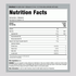Image of the Supplement Facts panel for organic pumpkin seed oil, 16 oz.