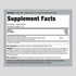 Supplement Facts label for Berberine Complex with Ceylon Cinnamon 2000mg, 120 capsules.
