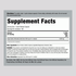 Supplement Facts for Sage Capsules, 1600 mg, 180 count.