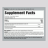 Supplement Facts panel for Ginkgo Biloba 120 mg capsules, 100 count.