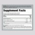 Image of the Supplement Facts panel for ZMA 120 Capsules, detailing nutritional information and serving size.