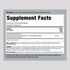The Supplement Facts panel for Ginger Root 1500 mg with 180 capsules.
