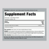 Supplement Facts for Glucosamine Sulfate 1000 mg Capsules, 240 count.