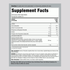 Supplement Facts for PIP Mini Tabs Glucosamine Chondroitin Coated Tablets 300 count.
