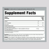 Supplement Facts panel for Horbaach Lion's Mane 60 Gummies, detailing ingredients and nutritional information.