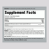 Supplement Facts for Vitex Chasteberry Tree capsules, 820 mg, 100 count bottle.