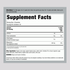 Supplement Facts panel for Calm Raspberry Lemon 120 Gummies.